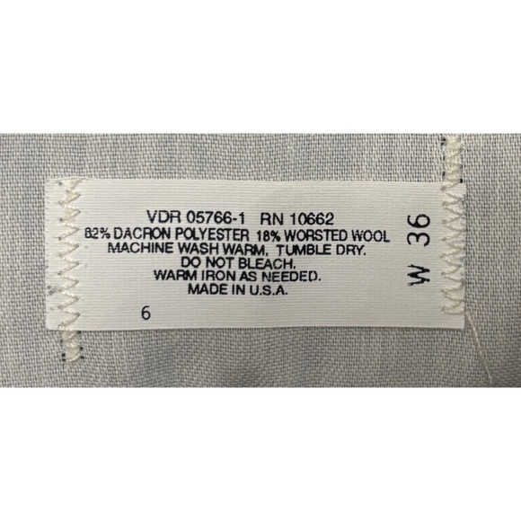 Towncraft Men’s Gray Double Pleated Trousers (Size 36) - Picture 6 of 9